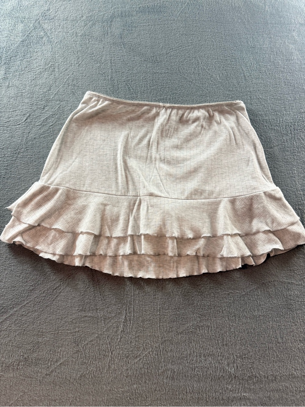 wild fable - Heathered gray Ruffled Tier Mini Skirt